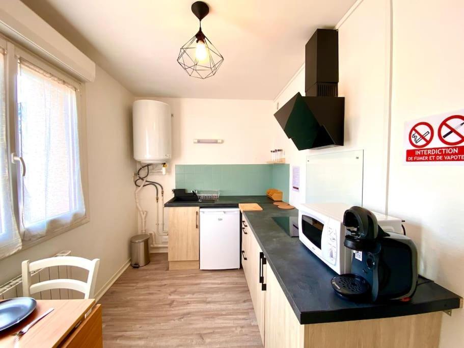 T2 Cosy Proche Hopital + Parking Gratuit Sur Place Auxerre Exterior foto
